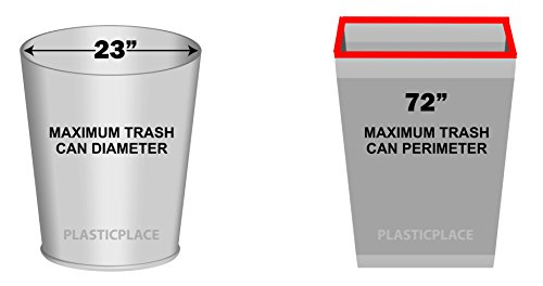 Clear High Density Trash Bags for 55-60 Gallon Bins | 17 Microns | 36” x 60” (150 Count)