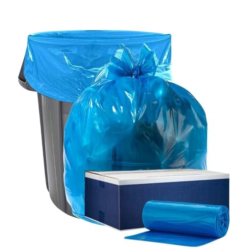 Industrial Blue 1.2 MIL 45 Gallon Trash Bags - Pack of 100