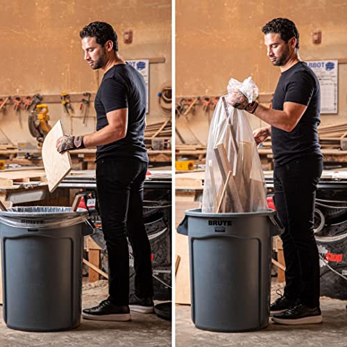 Heavy Duty Garbage Bags for 60 Gallon Cans - Pack of 50